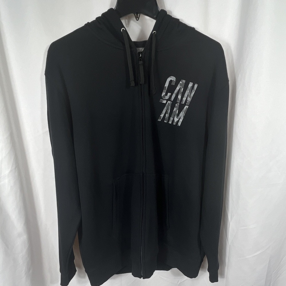 Can-Am Men's Black Full Zip Hoodie w/ Pockets Size 2XL